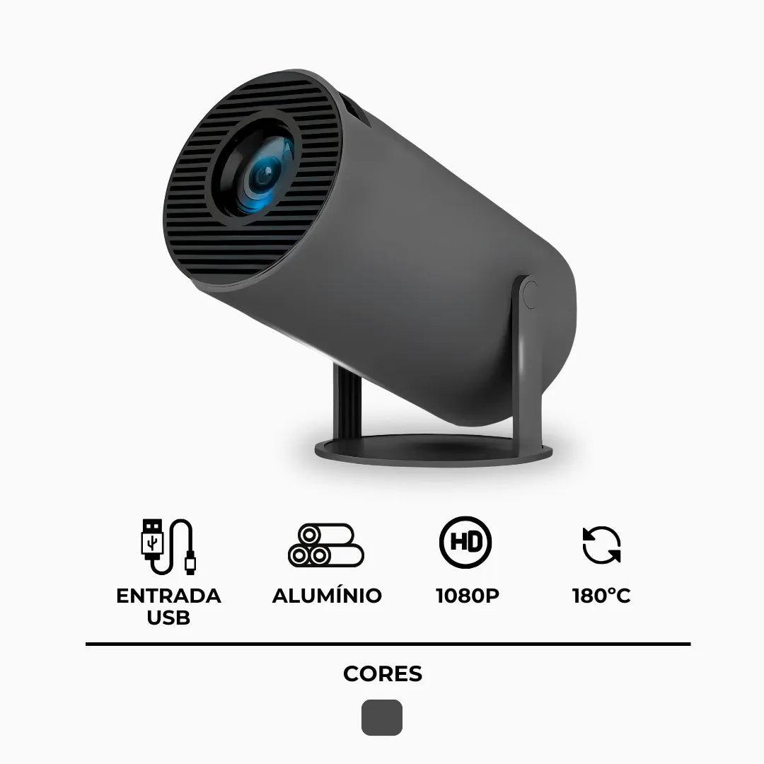 Projetor HY300 Pro 4K com Wi-Fi e Bluetooth
