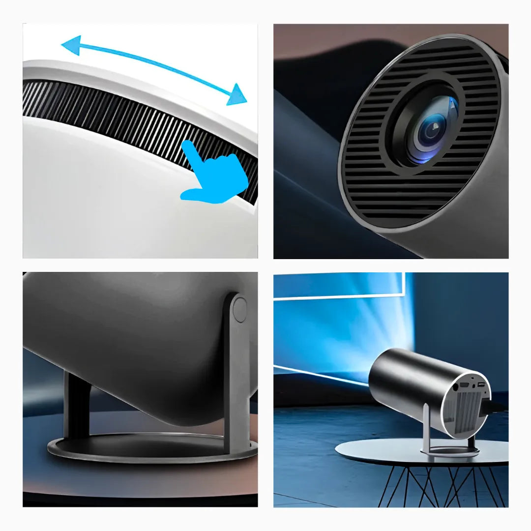 Projetor HY300 Pro 4K com Wi-Fi e Bluetooth