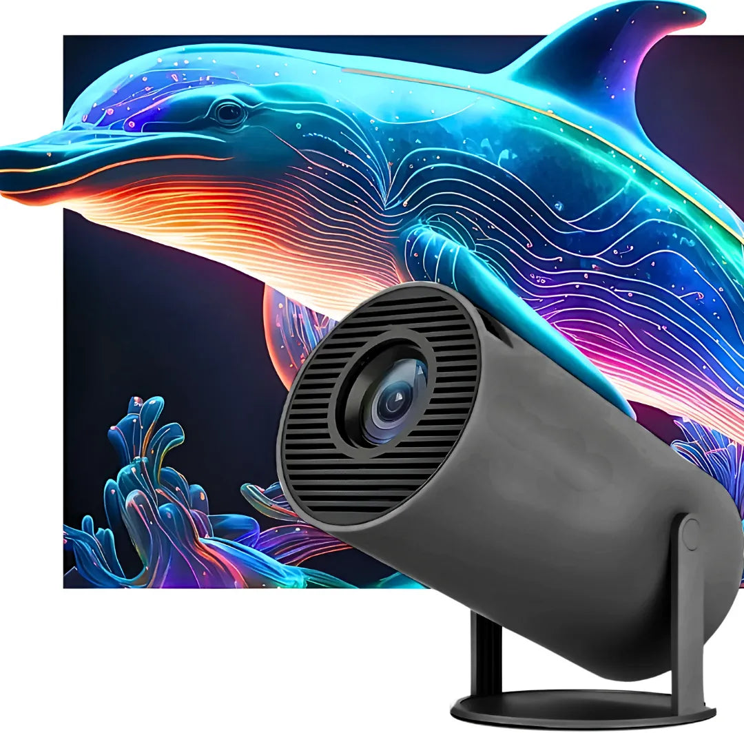 Projetor HY300 Pro 4K com Wi-Fi e Bluetooth