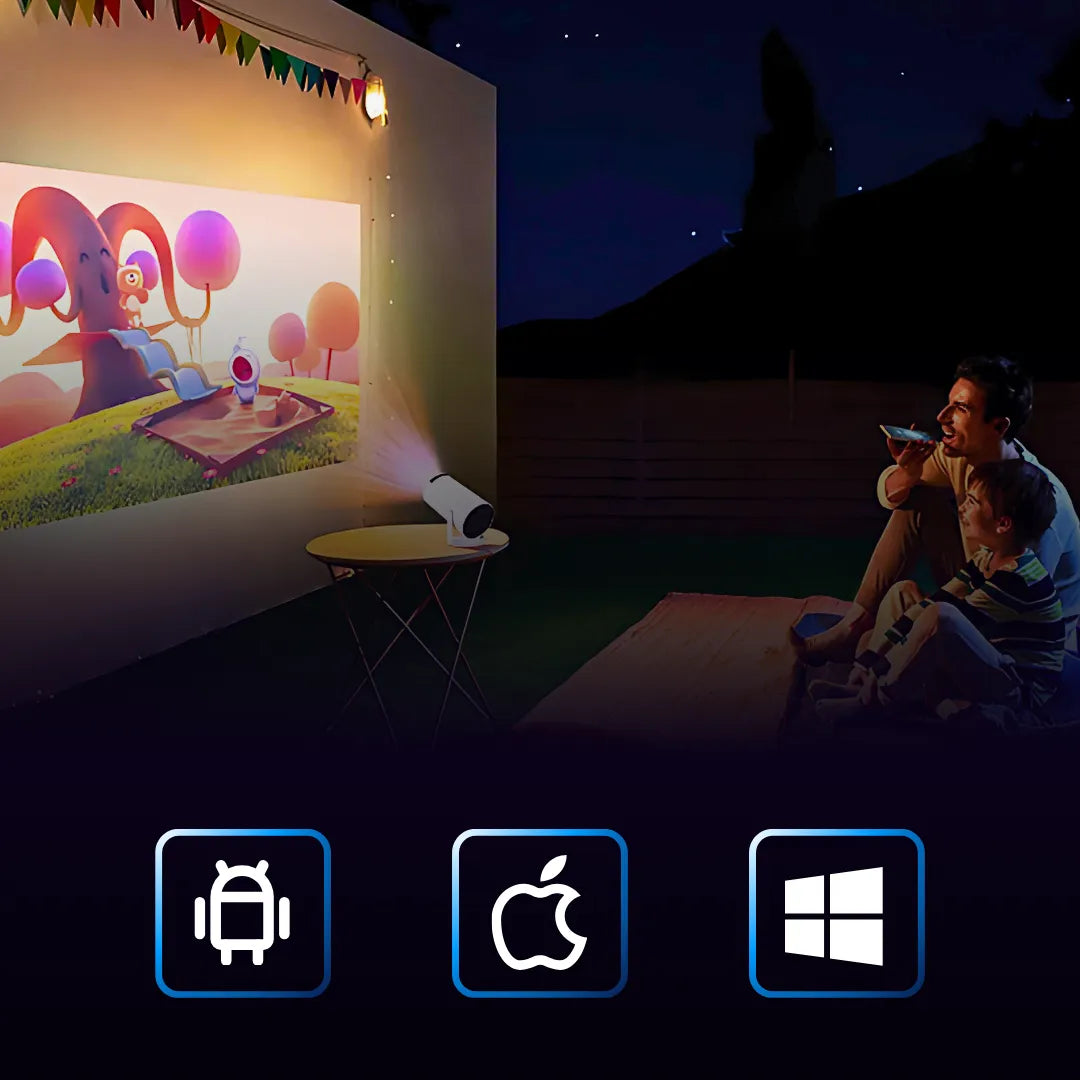 Projetor HY300 Pro 4K com Wi-Fi e Bluetooth