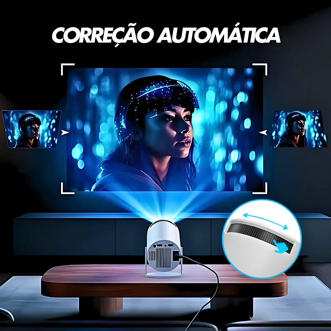 Projetor HY300 Pro 4K com Wi-Fi e Bluetooth