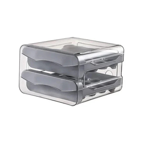 Gaveteiro Organizador Duplo para Ovos de Geladeira Decorelle