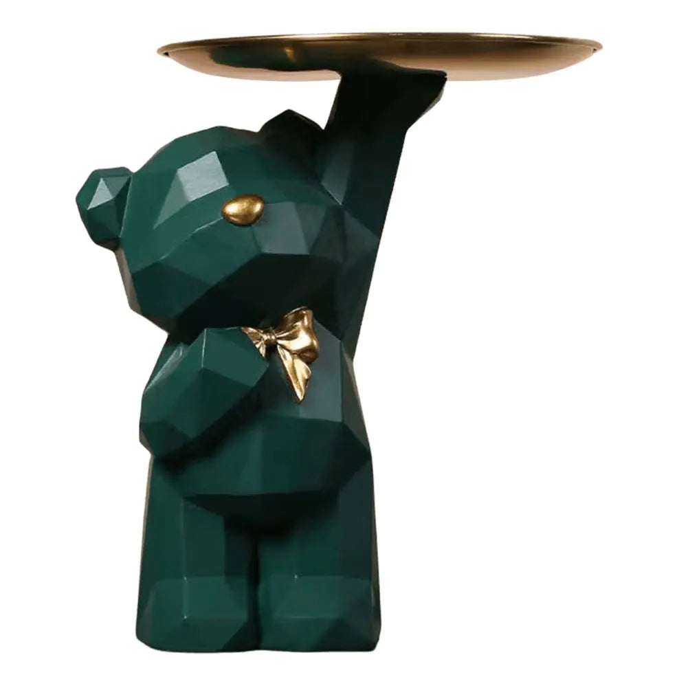 Ornamento Urso Geometrico e Bandeja
