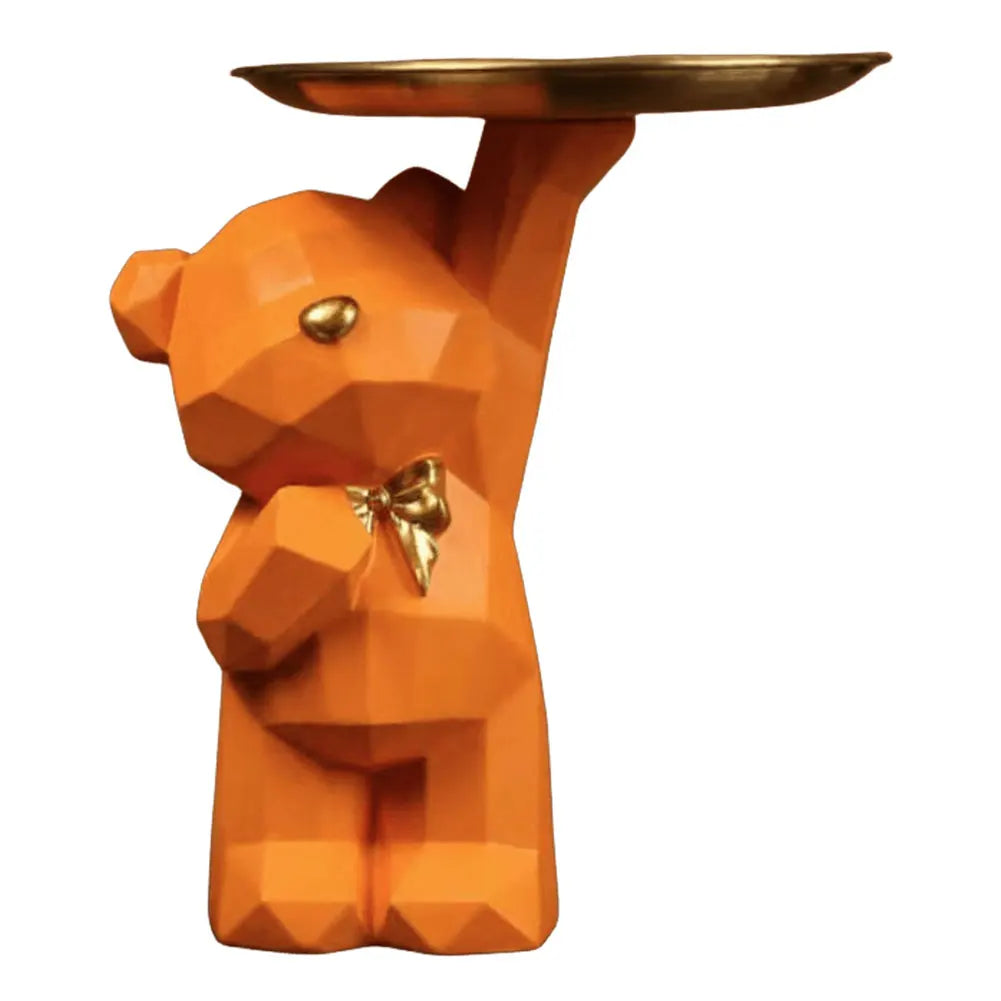 Ornamento Urso Geometrico e Bandeja