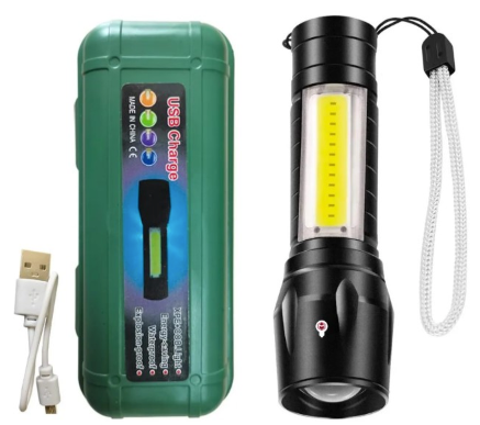Lanterna Bateria Embutida Iluminação Super Forte LAN-7076
