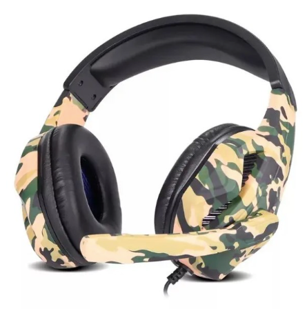 Headset Gamer Camuflado BM-218 com LED