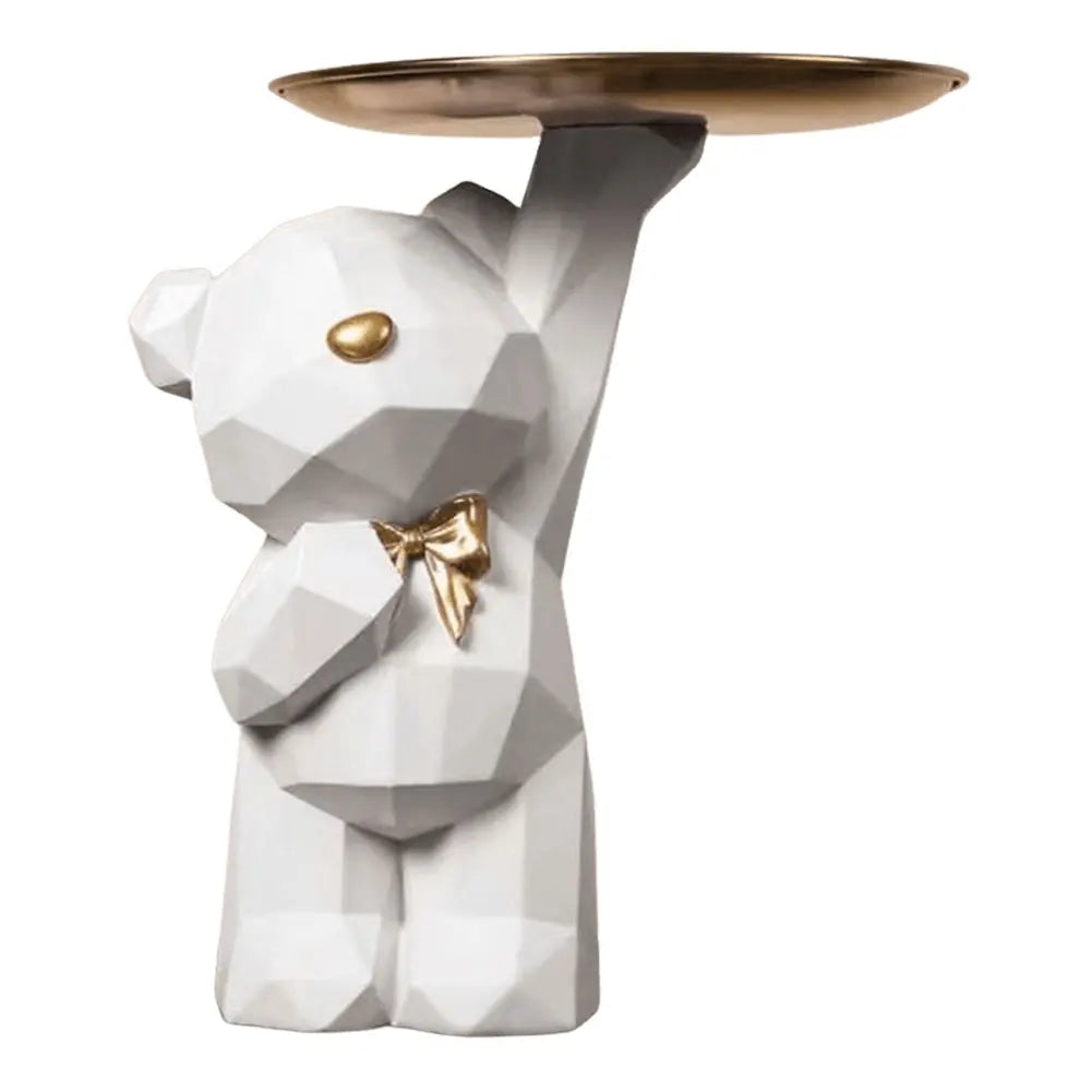 Ornamento Urso Geometrico e Bandeja