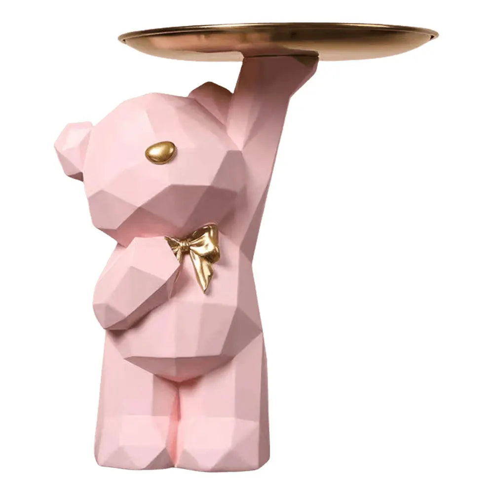 Ornamento Urso Geometrico e Bandeja