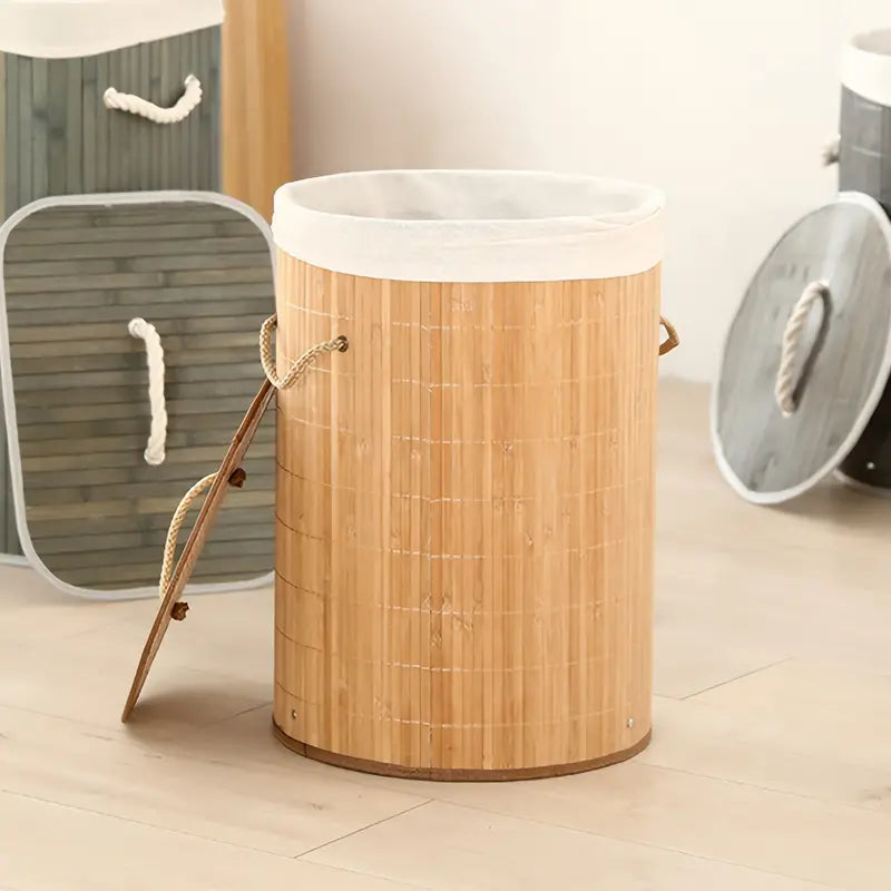 Cesto de Roupas BambooCircle - Decorelle