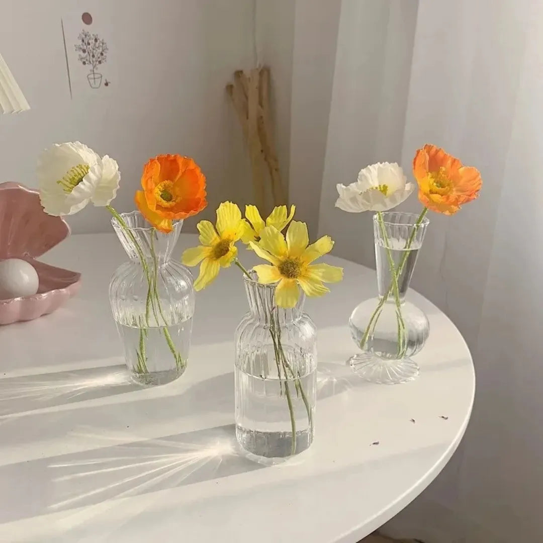 Vaso de Flores Vidro Transparente