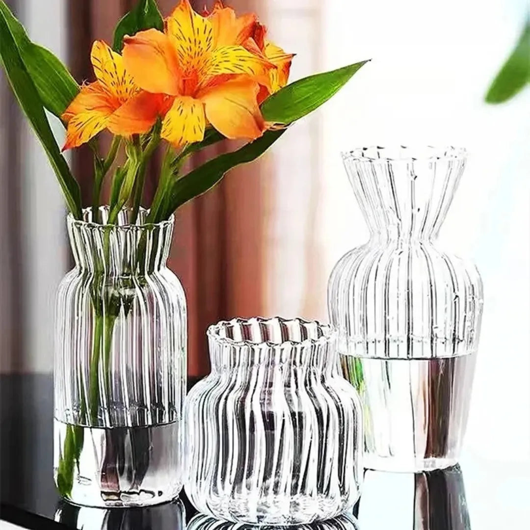 Vaso de Flores Vidro Transparente