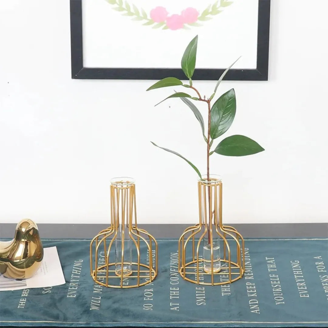 Vaso de Planta Hidropônico de Ferro para Decoração