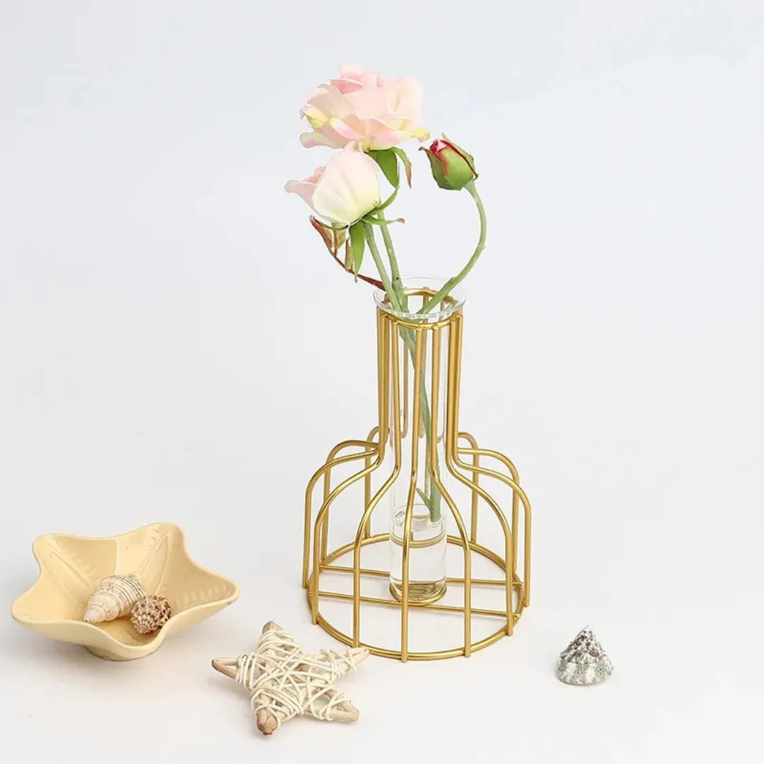 Vaso de Planta Hidropônico de Ferro para Decoração